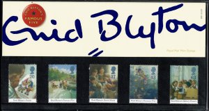 G.B.QE II 1997 BIRTH CENT.EIND BLYTON MINT (NH) SG2001-05 P.O.PACK 280 SUPERB