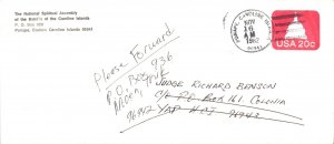 Caroline Islands 20c Capitol Dome Envelope 1982 Ponape, Caroline Islands 9604...