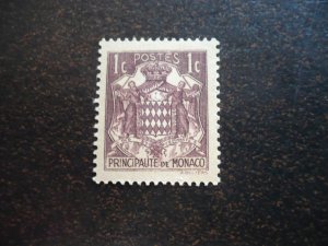 Stamps - Monaco - Scott# 145 - Mint Hinged Single Stamp