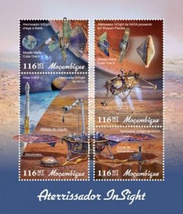 Mozambique - 2019 Insight Lander - 4 Stamp Sheet - MOZ190123a