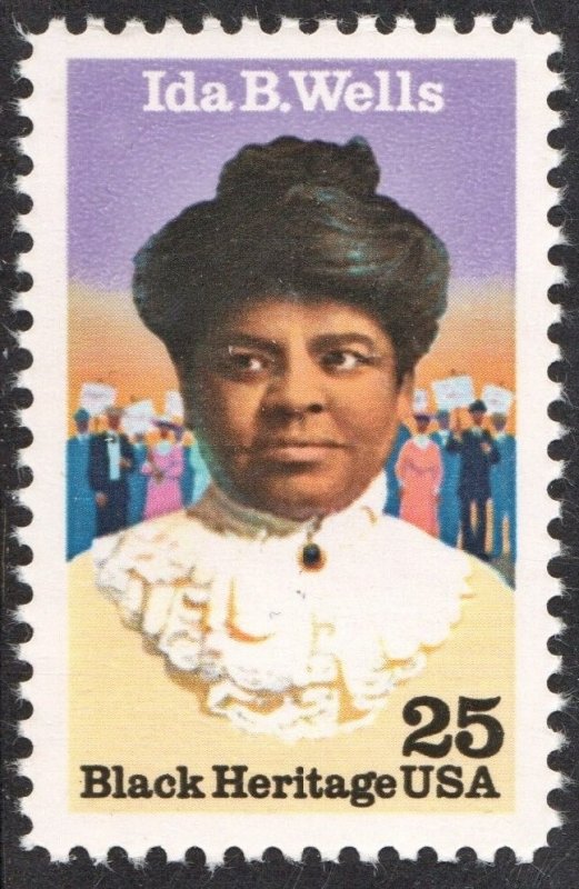 SC#2442 25¢ Black Heritage: Ida B. Wells Single (1990) MNH