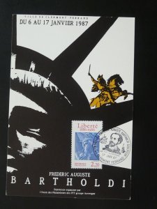 centenary of statue of Liberty maximum card France 1987