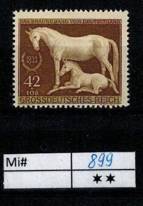 Deutschland Reich TR02 DR Mi 899 1939 Reich Postfrisch ** MNH