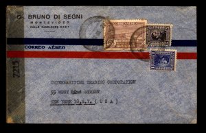 Uruguay 1942 Airmail Censor Cover to USA - L11033