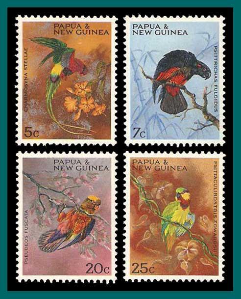 Papua New Guinea 1967 Parrots, Christmas, MNH  249-252,SG121-SG124