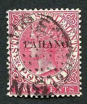 Pahang SG4a 2c Bright Rose Fine used Cat 35 pounds