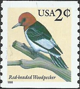# 3045 MINT NEVER HINGED ( MNH ) RED-HEADED WOODPECKER