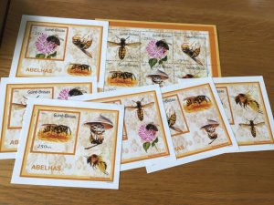 Guinea Bissau 7 Bees  mint never hinged stamps sheets A16928