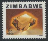 Zimbabwe  SG 579  SC# 417 MNH  Citrine  see detail and scan