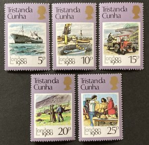 Tristan Da Cunha 1980 #272-6, London '80, MNH.