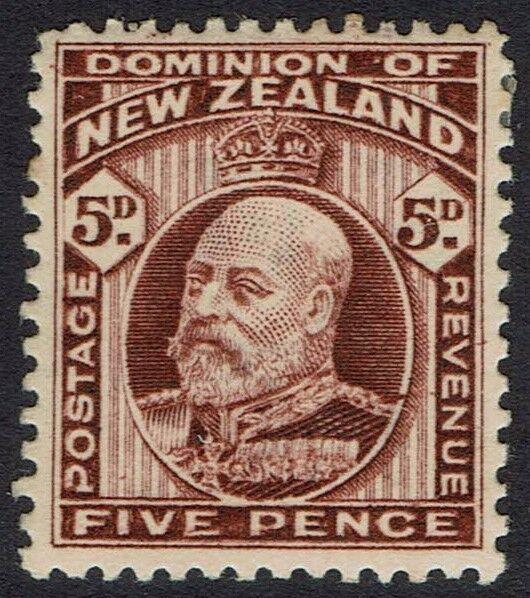 NEW ZEALAND 1909 KEVII 5D PERF 14 X 13.5 