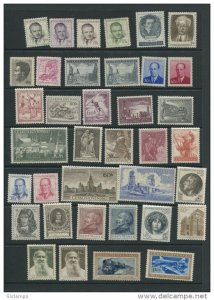 Czechoslovakia 1953 Mi 808-843 MNH Complete sets  CV 76 euro