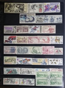 CZECHOSLOVAKIA  Used CTO Stamp Lot Collection Stock Book Page  T123