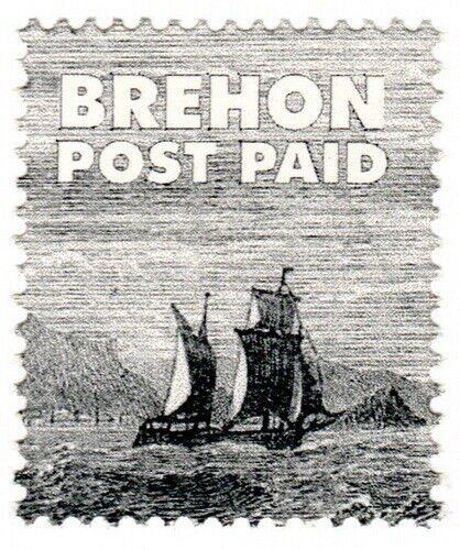 (I.B) Guernsey Cinderella : Brehon Island Post Paid