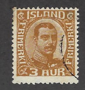 Iceland SC#109 Used Fine SCV$17.50...Worth a Close Look!