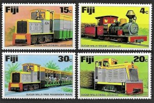 1976 Fiji 348-351 Locomotives 6,00 €