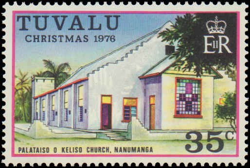 Tuvalu #38-42, Complete Set(5), 1976, Religion, Never Hinged