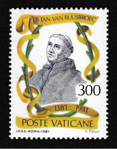 Vatican 600th Death Anniversary of Jan van Ruusbroek 300L 1981 MNH SC#693