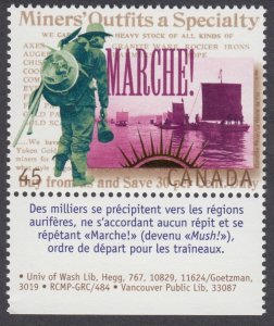 Canada - #1606b Yukon Gold Rush - MNH