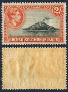 Solomon Isls 76, hinged. Mi 68. George VI, 1939. Tinakula Volcano, Santa Cruz.