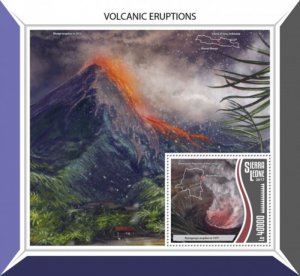 Sierra Leone - 2017 Volcanic Eruption - Stamp Souvenir Sheet SRL17802b