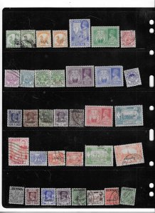 BURMA COLLECTION ON STOCK SHEET MINT/USED