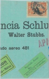 89590 - COLOMBIA - POSTAL HISTORY -  COVER  Cut-Out  SCADTA A  to GERMANY