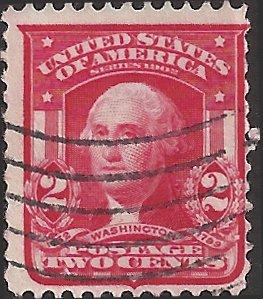 # 319c Scarlet Used George Washington Type I