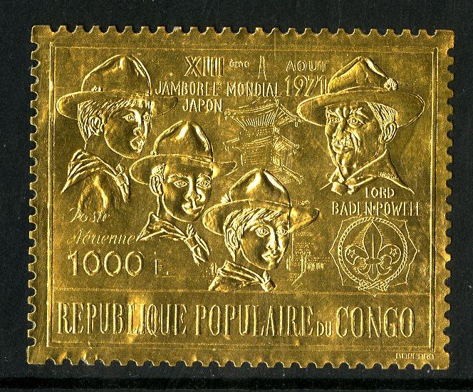 CONGO #256F GOLD FOIL EMBOSSED SCV $30.00 BIN $17.50