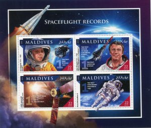 Maldive Islands 2016 SPACEFLIGHT RECORDS Sheet Perforated Mint (NH)