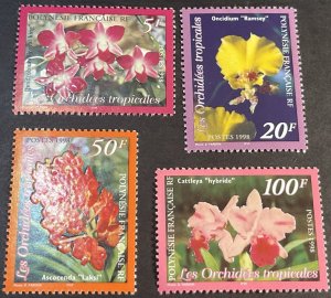 FRENCH POLYNESIA # 731-734-MINT NEVER/HINGED--COMPLETE SET--1998