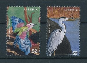 [104026] Liberia 1997 Birds vögel oiseaux From sheets MNH