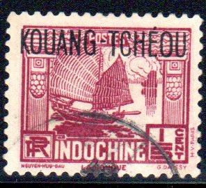France Kwangchowan (廣州灣) #100 used--SPECIAL SHIPPING RATE