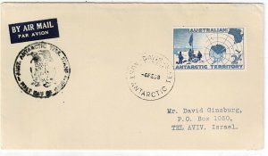 Australia Antarctic Territory 1958 Davis cancel on first day cover