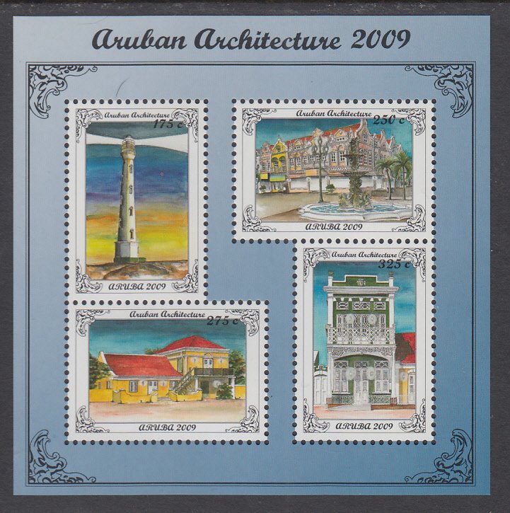 Aruba 348 Architecture Souvenir Sheet MNH VF