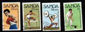 SAMOA SG625/8 1982 COMMONWEALTH GAMES USED