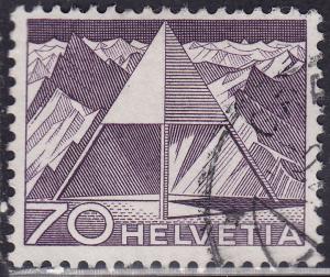 Switzerland 339 USED 1949 Triangulation Point