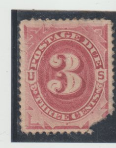 US Scott#J24 VF-XF 1891s 2c Postage Due MH with corner Flaw Cat.$67.