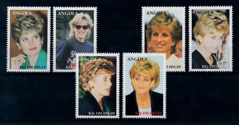 [95286] Angola 1998 Royalty Princess Diana  MNH