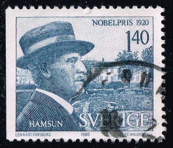 Sweden #1341 Knut Hamsun; Used (0.40)