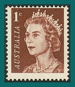 Australia 1966 Queen Elizabeth II, 1c MNH 394,SG382
