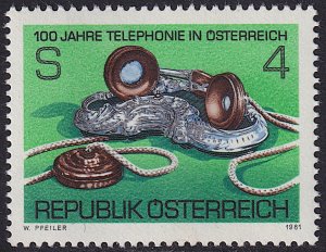 Austria - 1981 - Scott #1179 - MNH - Telephone Service Centenary