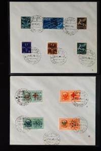 Italy Areas Lot of Two VF Covers Stamps # 39-44 & # 29-32 Affixed