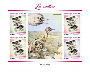 NIGER - 2022 - Baby Birds - Perf 4v Sheet - Mint Never Hinged