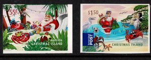 Christmas Island 2011 Christmas  Set of 2 Self-adhesives MNH