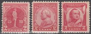 US #688-90 MNH  CV $2.55 (A6594)