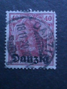 ​DAMZIG 1920-SC#6-OVER PRINT FANCY CANCEL-103 YEARS OLD WE SHIP TO WORLDWIDE