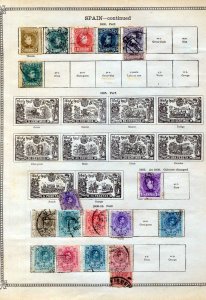 SPAIN 1853/1910 M&U on 8 Sides (Appx 80+Items) (RK254