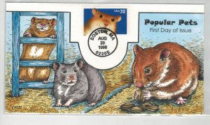 1998 COLLINS HANDPAINTED BRIGHT EYES POPULAR PETS 3234 HAMSTERS