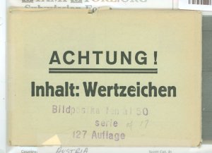 Austria  1973-1974 Postal stationery, 1.50 red brown view cards, very clean, set of 17
